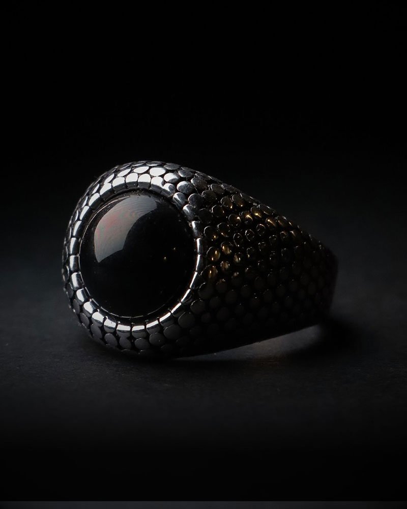 Obsidian Core Signet Ring