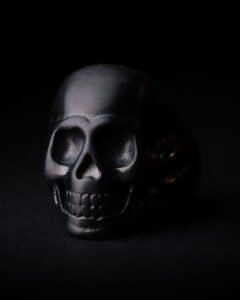 Nightfall Matte Skull Ring