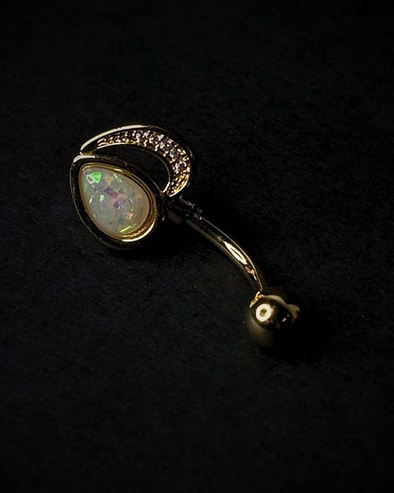 Lunar Opal Belly Ring
