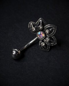 Vintage Lotus Belly Ring