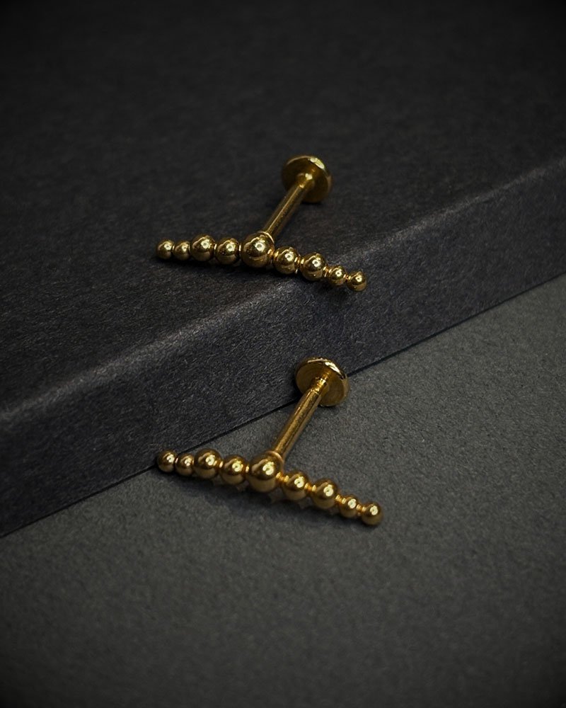 inksanitystore Helix Gold Stud - Image 1